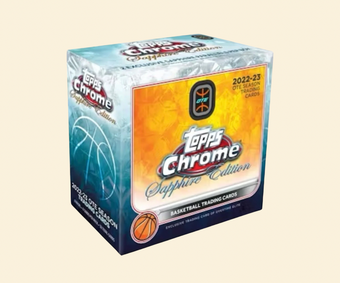 compare product 2022/23 Topps Chrome Sapphire Overtime Elite Basketball Box