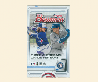 compare product 2020 Bowman Baseball HTA Jumbo Hobby Box