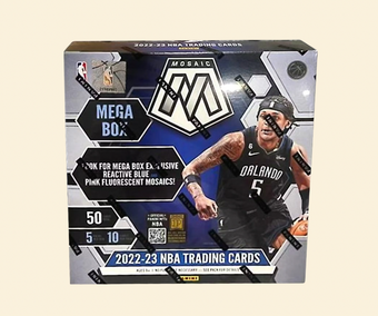 compare product 2022-23 Mosaic Basketball NBA Mega Box (Pink and Blue)
