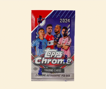 compare product 2024 Topps Chrome MLS Soccer Hobby Box