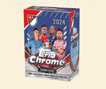 compare product 2024 Topps Chrome MLS Soccer Blaster Box