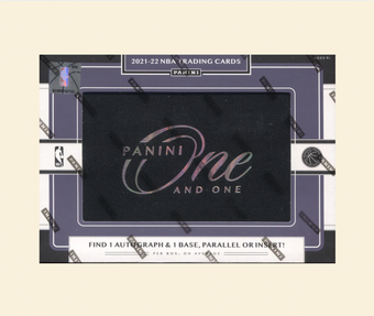 compare product 2021-22 Panini One and One Basketball Box