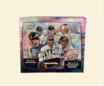 compare product 2023 Topps Big League Baseball Hobby Box