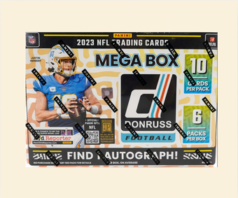 compare product 2023 Panini Donruss Football Mega Box (Blue Scope)