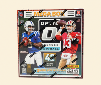 compare product 2023 Panini Donruss Optic Football Mega Box (Blue Hyper)