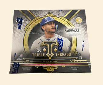 compare product 2024 Topps Triple Threads Baseball Hobby Box