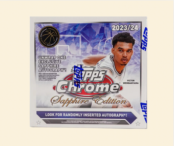 compare product 2023-24 Topps Chrome Basketball Sapphire Edition Hobby Box
