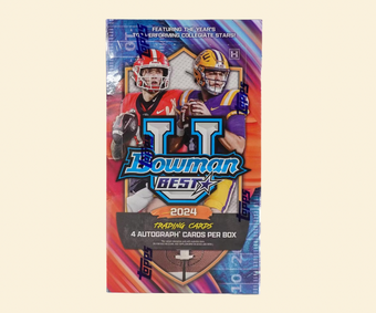 compare product 2024 Bowman University Best Football Hobby Box
