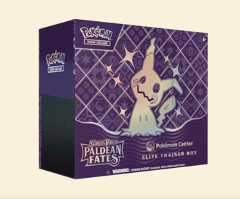 compare product Pokemon: Paldean Fates Pokemon Center Elite Trainer Box (ETB)