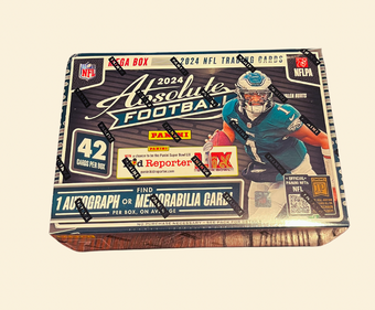 compare product 2024 Panini Absolute Football Hobby Mega Box (Teal Parallels)