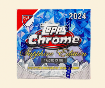 compare product 2024 Topps Chrome Sapphire MLS Soccer Hobby Box