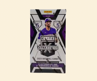compare product 2023 Panini Elite Baseball Hobby Box