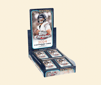 compare product 2024 Topps Chrome Football Hobby Box