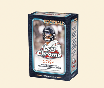 compare product 2024 Topps Chrome Football Blaster Box