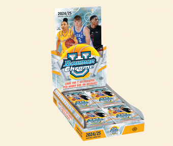 compare product 2024-25 Topps Bowman U University Chrome Basketball Hobby Box