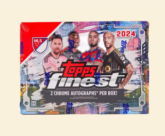 compare product 2024 Topps Finest MLS Soccer Hobby Box