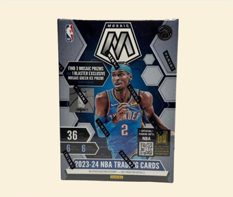 compare product 2023-24 Panini Mosaic Basketball Hobby Blaster Box