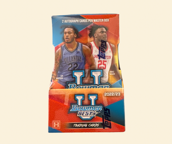 compare product 2022-23 Bowman Best University Basketball Hobby Box