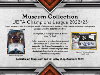 compare product 2022-23 Topps UEFA Champions League Museum Collection Soccer 12 Box Case