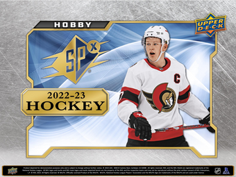 compare product 2022-23 Upper Deck SPx Hockey Hobby 20 Box Case