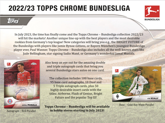 compare product 2022-23 Topps Chrome Bundesliga Soccer Hobby 12 Box Case