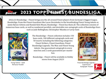 compare product 2022-23 Topps Finest Bundesliga Soccer Hobby 8 Box Case