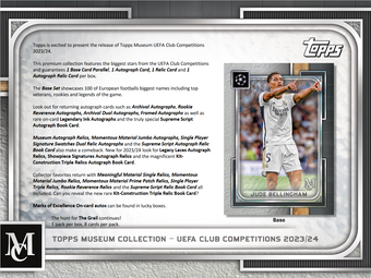 compare product 2023-24 Topps UEFA Club Competitions Museum Collection Soccer Hobby Box