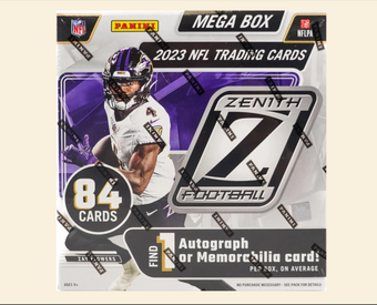 compare product 2023 Panini Zenith Football Mega Box
