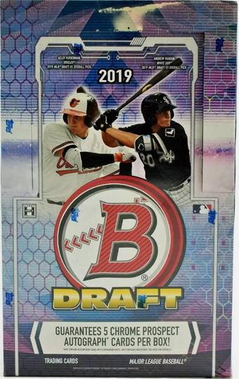 compare product 2019 Bowman Draft Baseball Super Jumbo Hobby Box