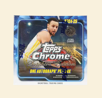 compare product 2024-25 Topps Chrome Sapphire Edition Basketball Hobby Box