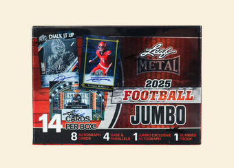 compare product 2025 Leaf Metal Football Jumbo Hobby Box