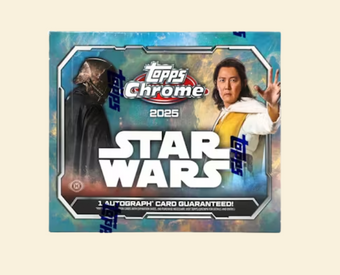 compare product 2025 Topps Chrome Star Wars Hobby Box