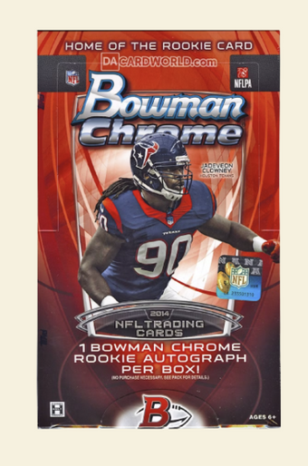 compare product 2014 Bowman Chrome Football Hobby Box