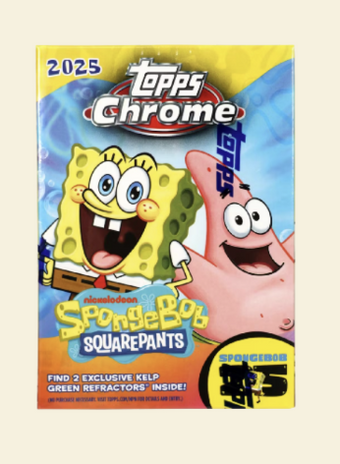 compare product 2025 Topps Chrome SpongeBob Blaster Box