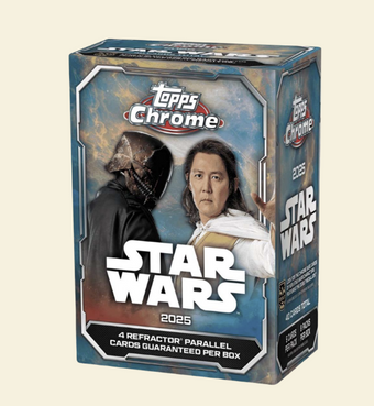 compare product 2025 Topps Chrome Star Wars Blaster Box