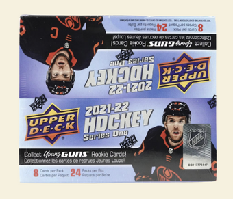 compare product 2021-22 Upper Deck Series 1 Hockey Retail Box