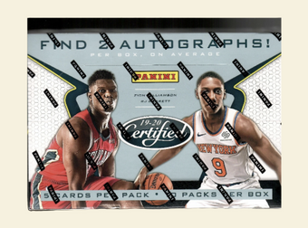 compare product 2019-20 Panini Certified Basketball Hobby Box