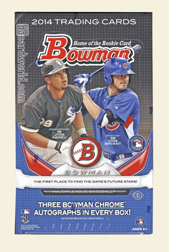 compare product 2014 Bowman Baseball Jumbo Box