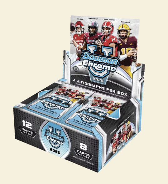 2025 Bowman University Chrome Football Jumbo Box