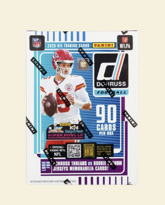 compare product 2025 Panini Donruss Football Blaster Box (White)