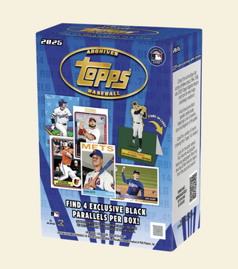 compare product 2025 Topps Archives Baseball Blaster Box