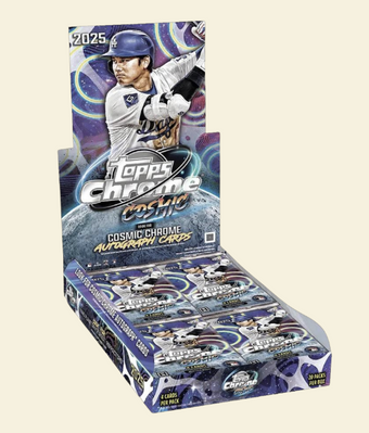 compare product 2025 Topps Cosmic Chrome Baseball Hobby Box