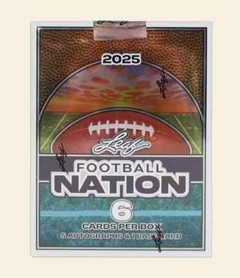 compare product 2025 Leaf Football Nation Hobby Box