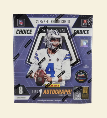 compare product 2025 Panini Mosaic Football Choice Box