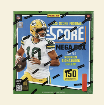 compare product 2025 Panini NFL Score Football Mega Box (Green)