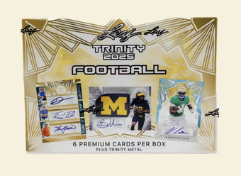 compare product 2025 Leaf Trinity Football Hobby Box