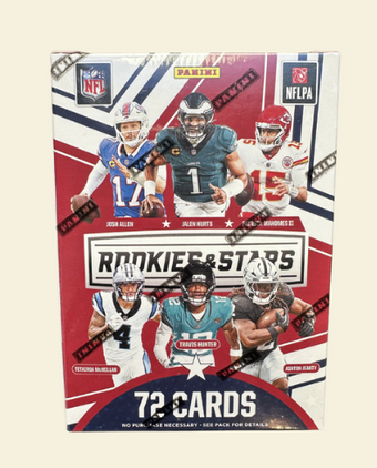 compare product 2025-26 Panini Rookies & Stars Football Blaster Box
