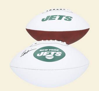 compare product Garrett Wilson New York Jets Autographed Franklin White Panel Football