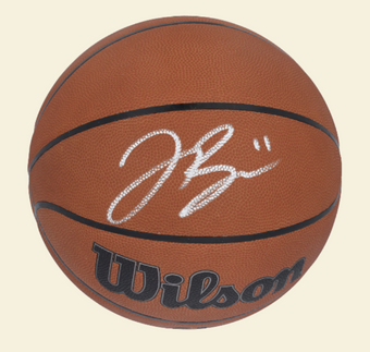 compare product Jalen Brunson New York Knicks Autographed Wilson Authentic Series Indoor/Outdoor Basketball