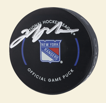 compare product Mark Messier New York Rangers Autographed Official Game Puck
